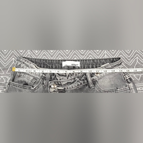 Vervet Kassie Boyfriend Crossover Jeans In Grey Size 26 - Picture 8 of 9